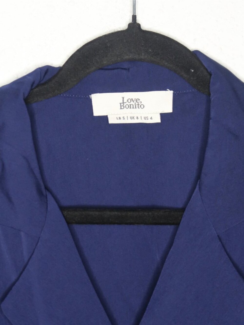 Love Bonito Navy Blue Crop Top Blouse - Picture 4 of 6
